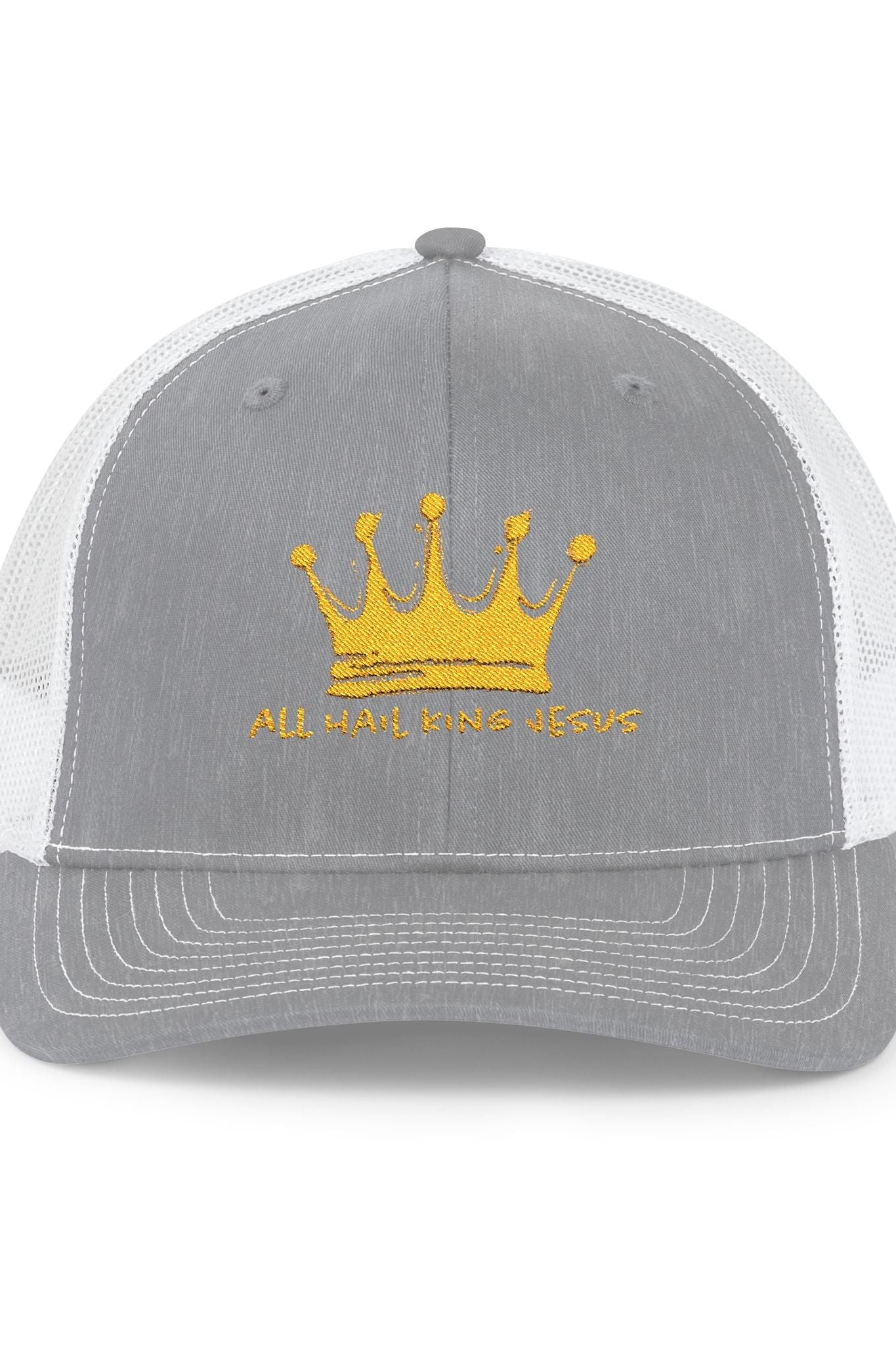 all hail King Jesus Trucker Hat