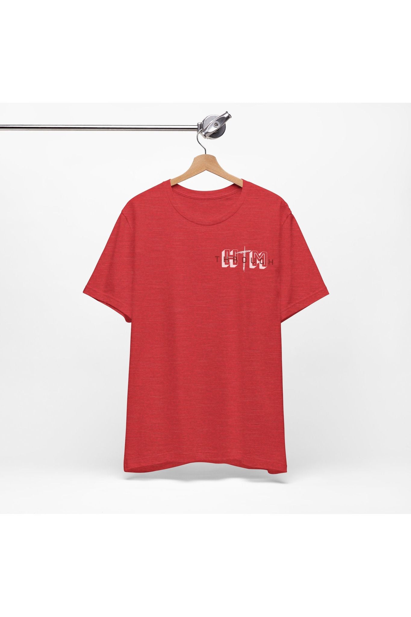 Through Him Dove Unisex T-Shirt (Red)