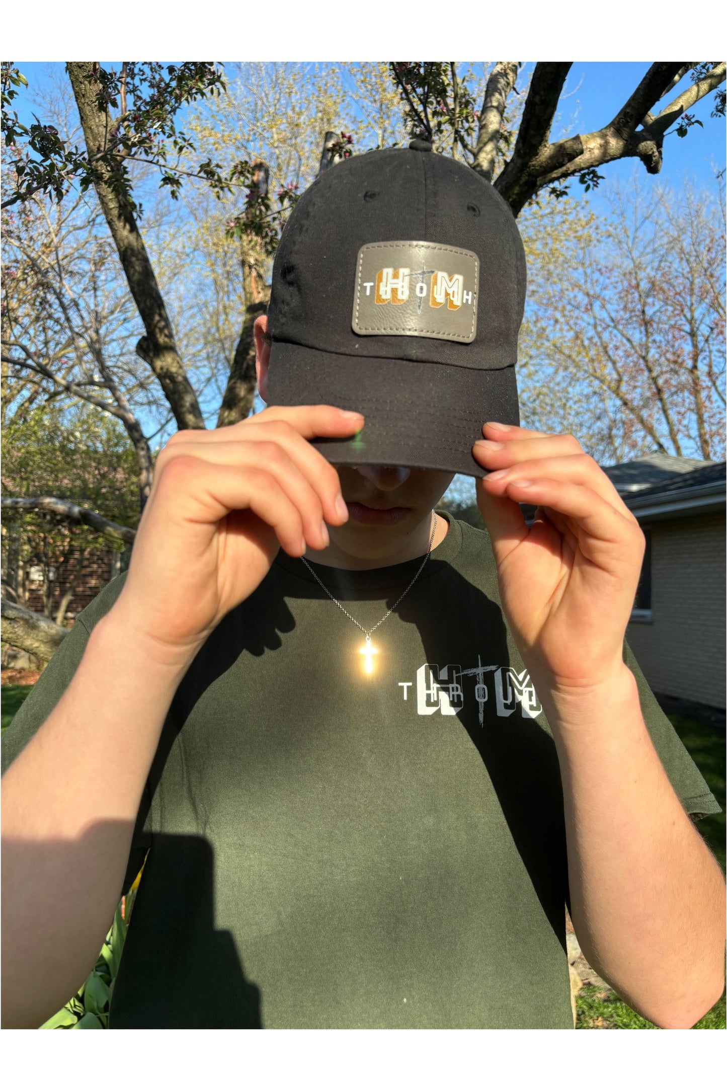 Through Him Dad Hat