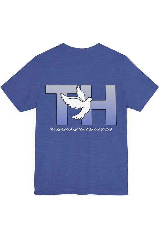 Through Him Dove Unisex T-Shirt (Blue)