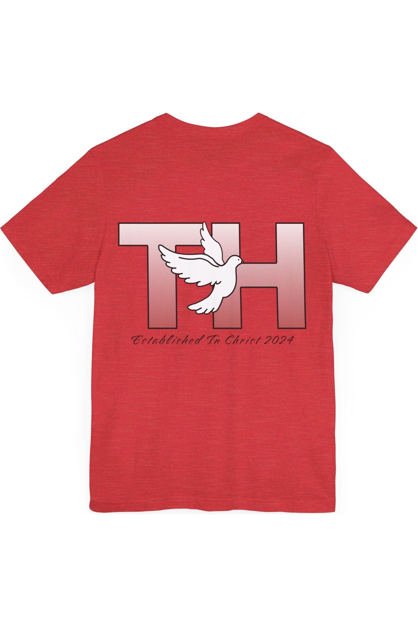 Through Him Dove Unisex T-Shirt (Red)