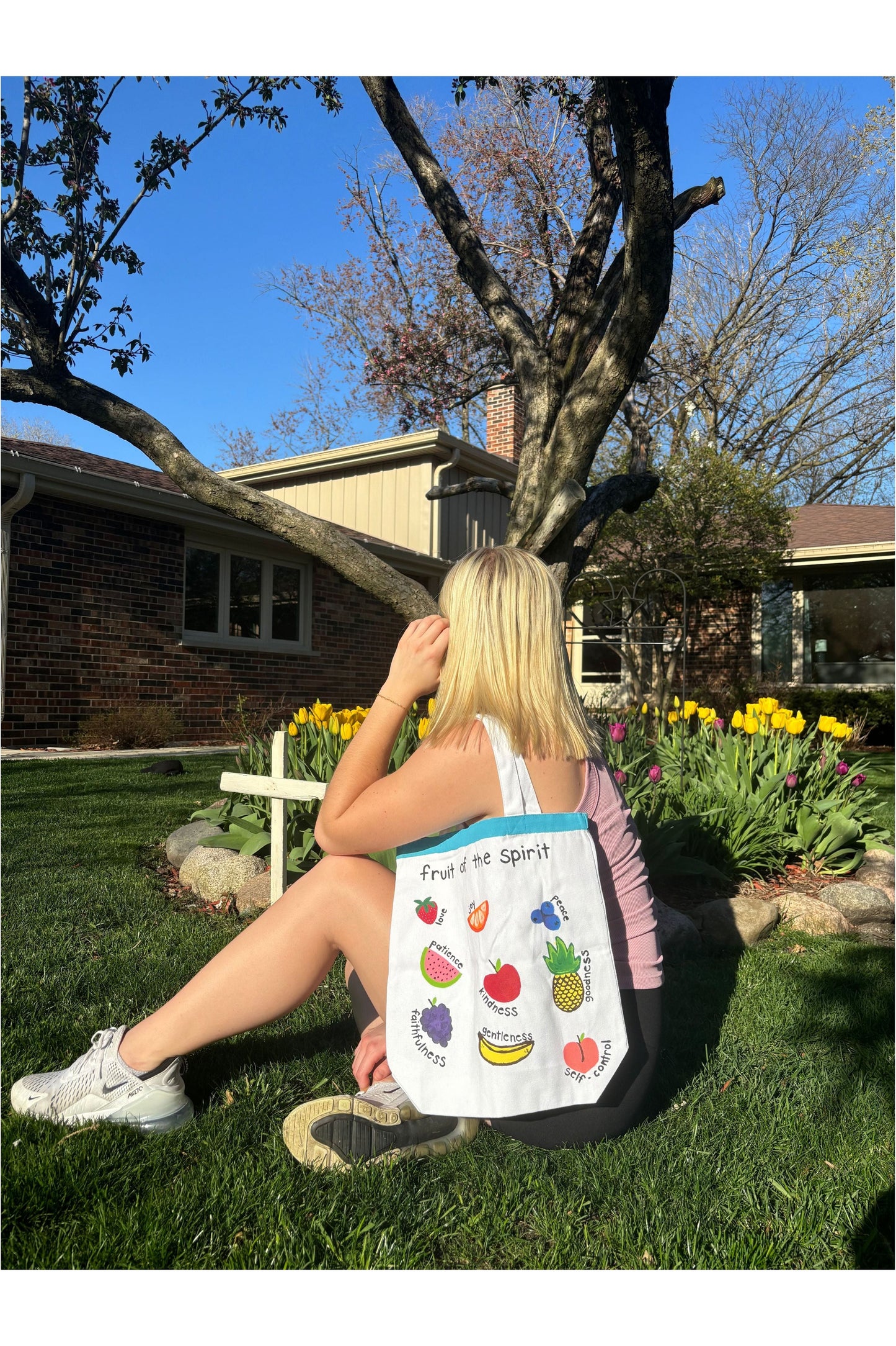 Hand-Painted Fruit Of The Spirit Tote Bag