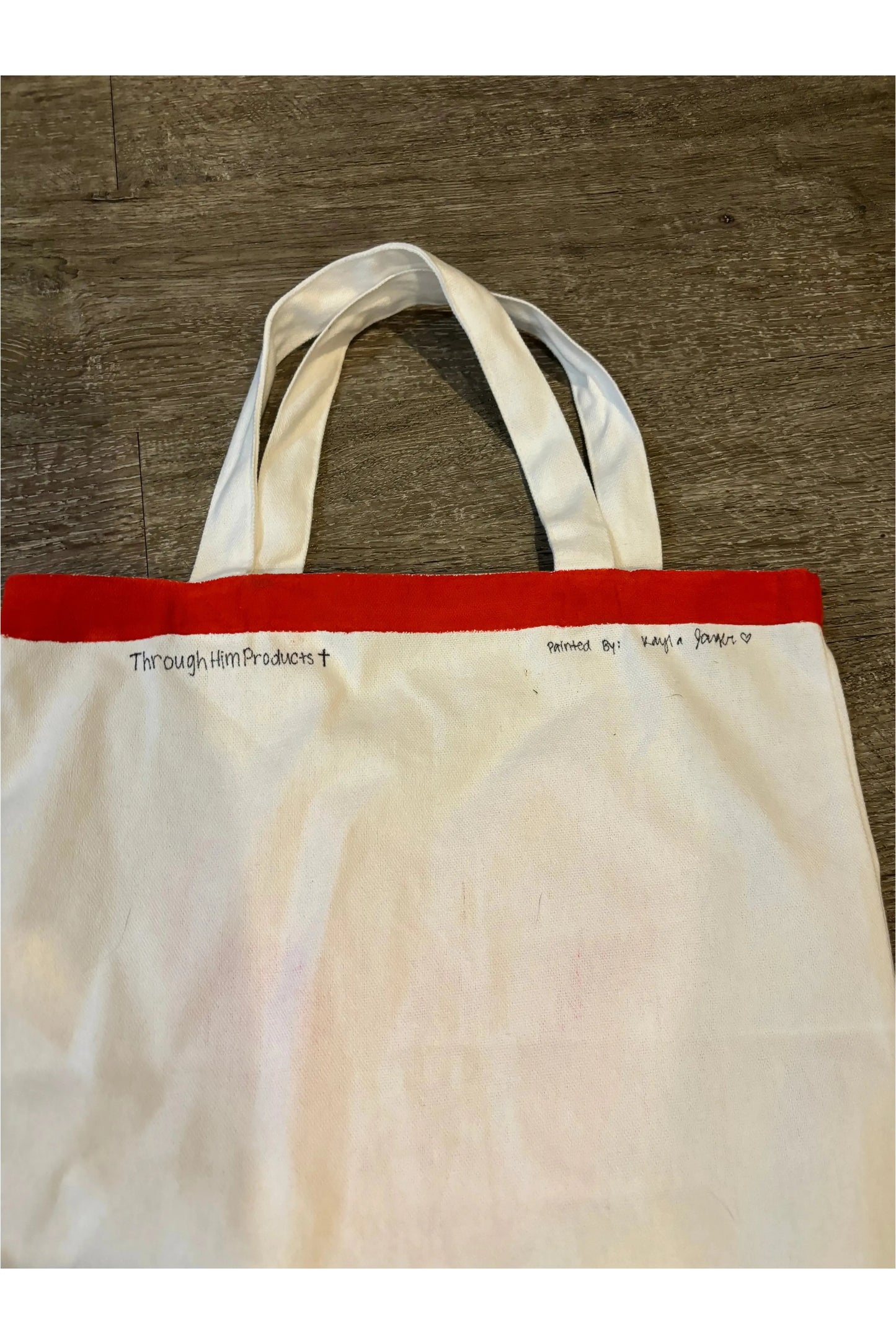 Hand-Painted HWLF Tote Bag