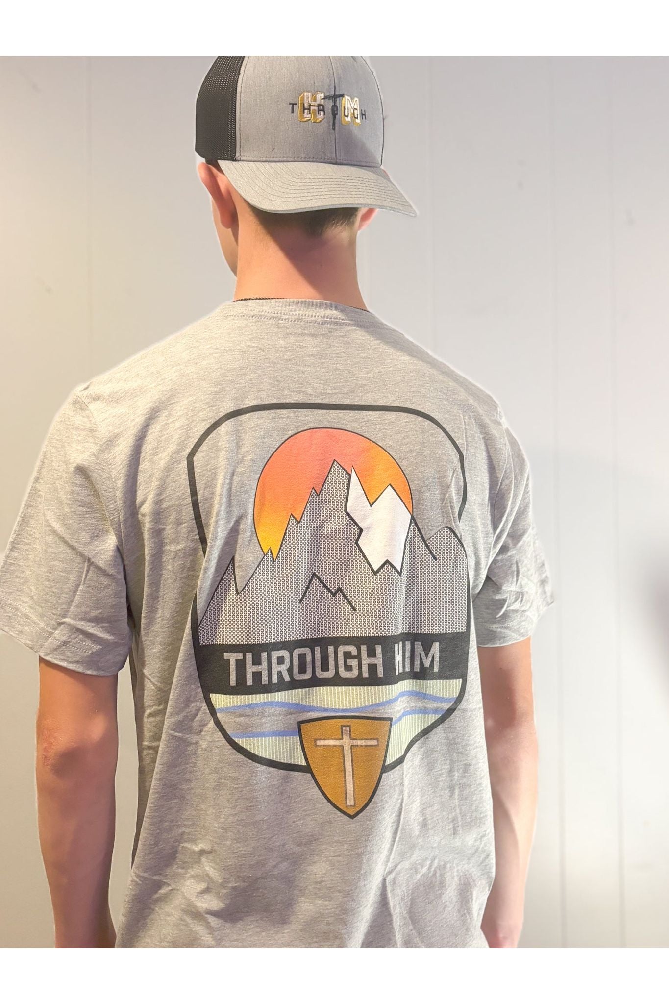 Through Him Mountain T-shirt