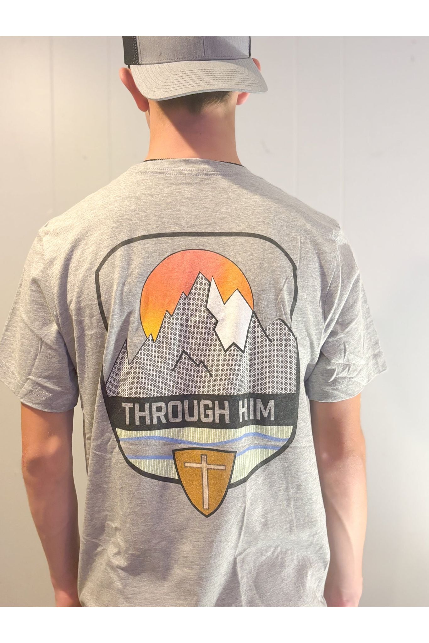 Through Him Mountain T-shirt