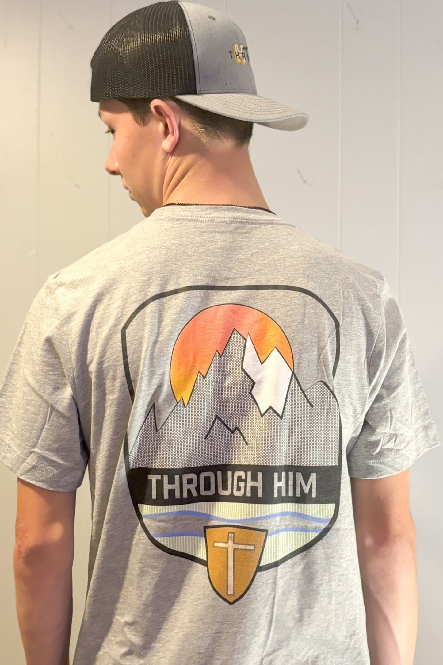 Through Him Mountain T-shirt