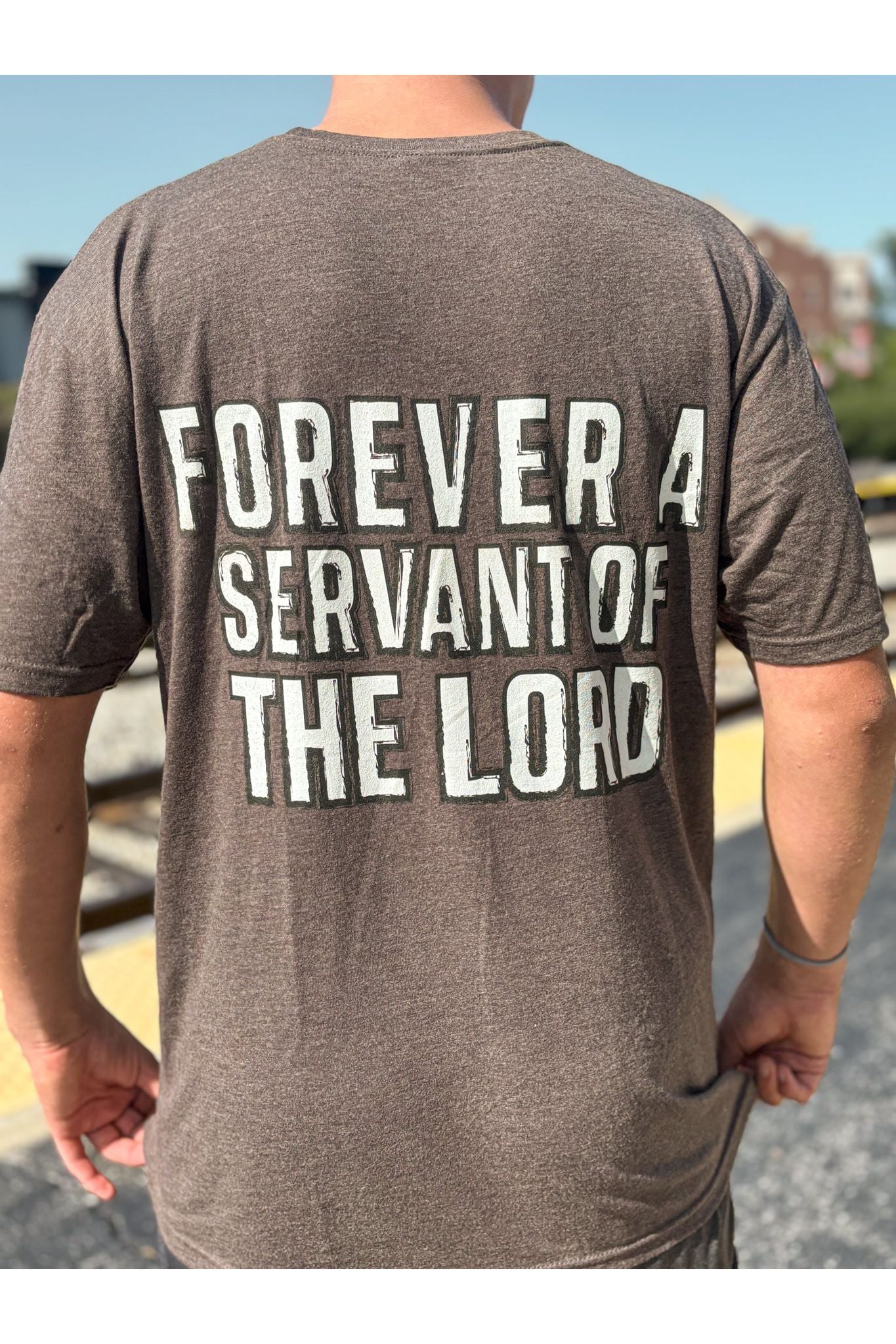 Forever A Servant Of The Lord Tri-Blend Crew T-Shirt