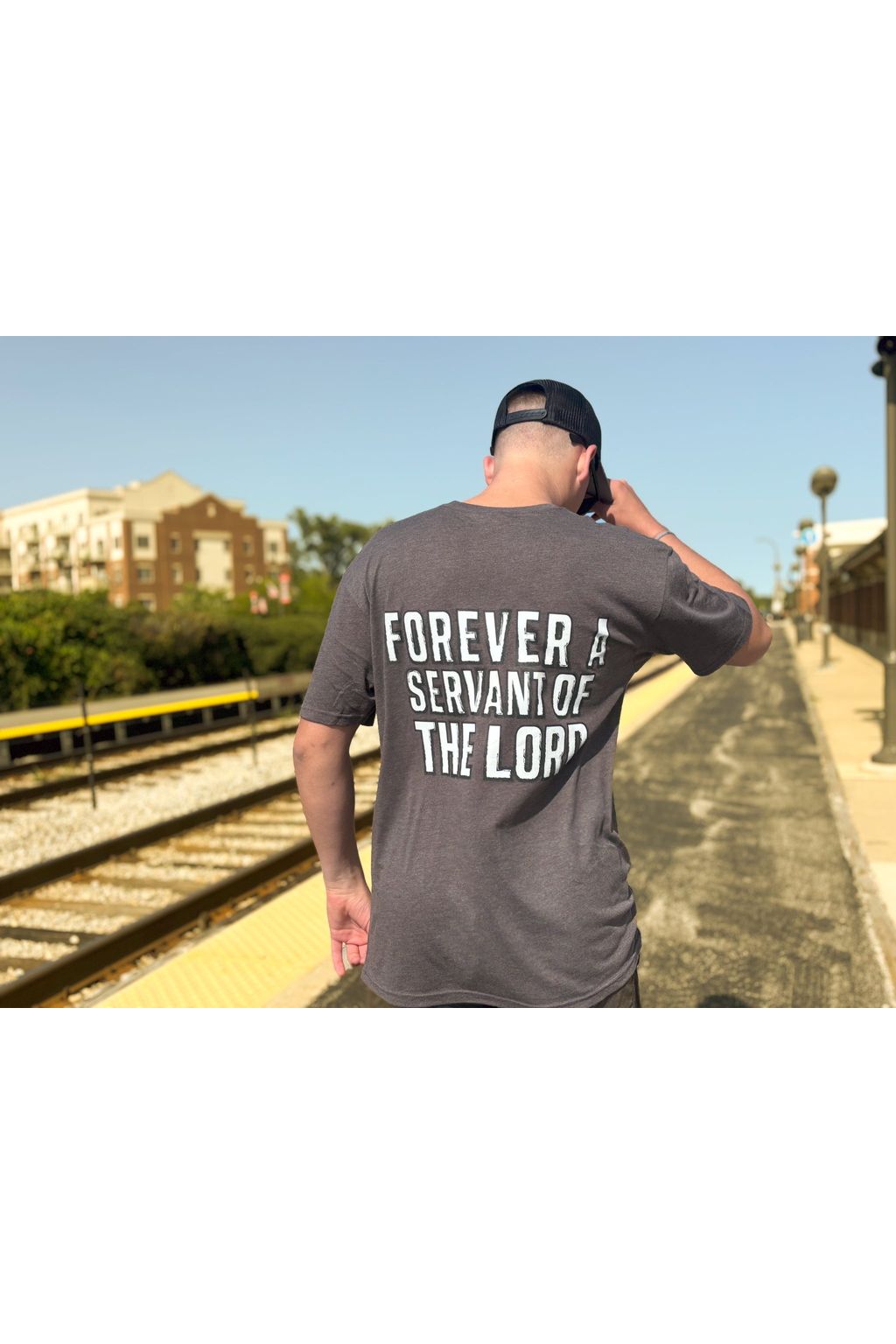 Forever A Servant Of The Lord Tri-Blend Crew T-Shirt