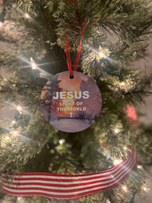 Jesus Light Of The World Ornament