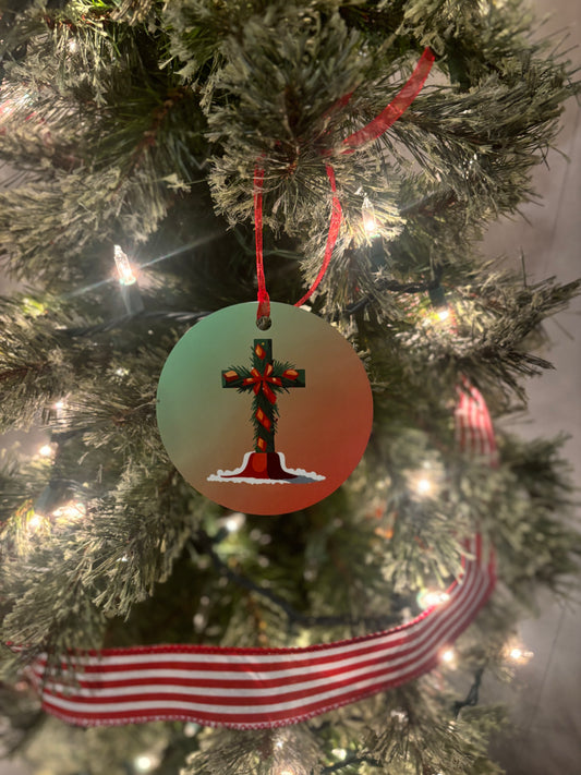 Christmas Cross Ornament