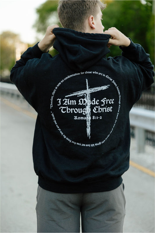 I Am Made Free Through Christ Hoodie