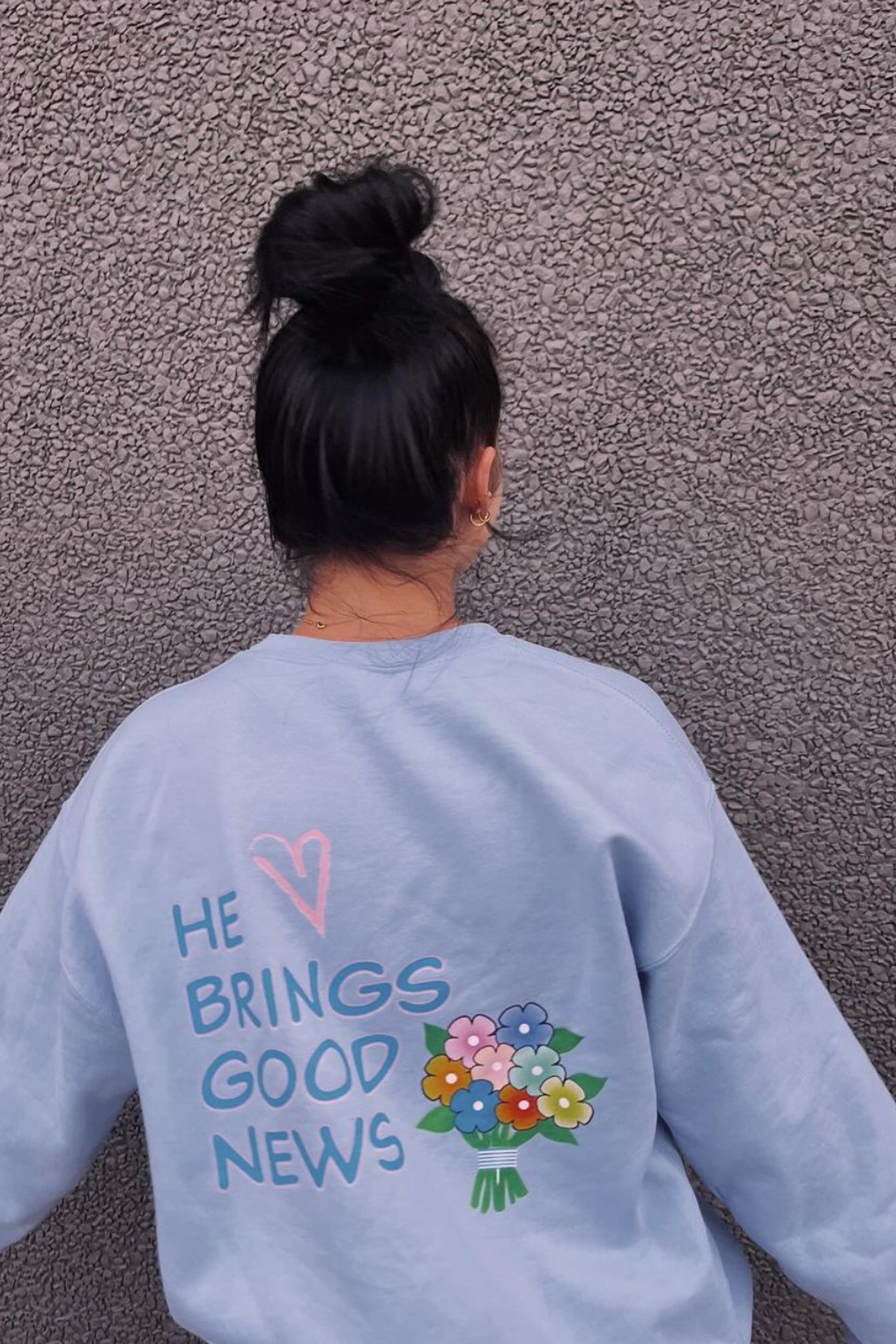 He Brings Good News Crewneck